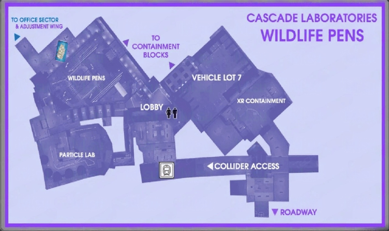 Cascade Laboratories Wildlife Pens Map